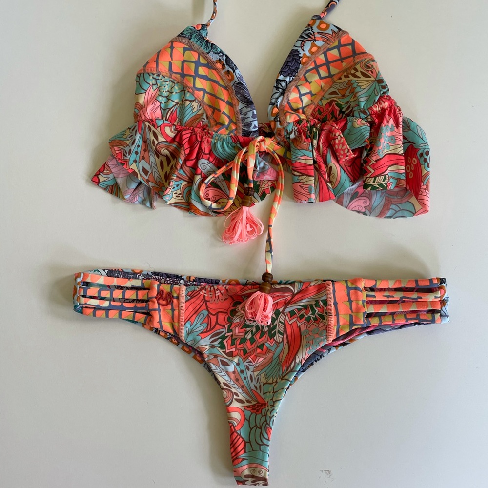 Maaji ruffle triangle bikini